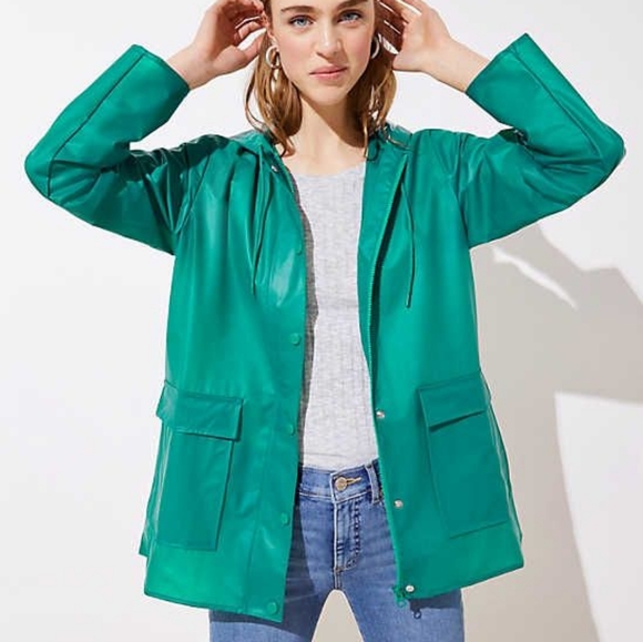LOFT Jackets & Blazers - LOFT fall hoody raincoat